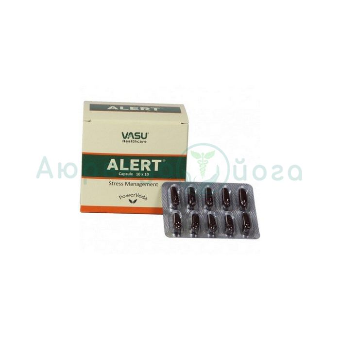 Alert (Алерт) Vasu, мягкое растительное средство от стресса, 30 капсул