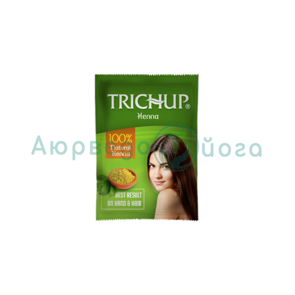 Хна для волос и мехенди Тричуп, 100 г, производитель Васу; Trichup Henna for Hand & Hair